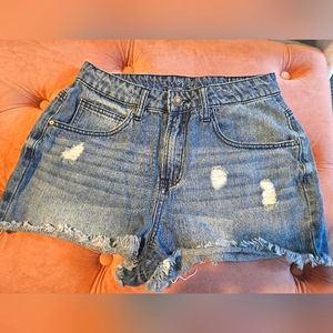 EMPYRE Blue Jean Cutoff Shorts Size 3 Juniors